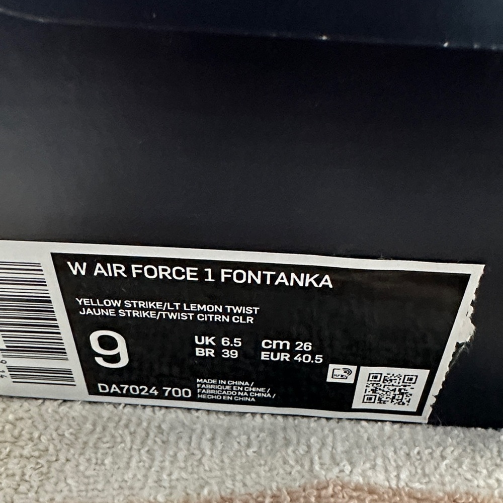 Nike Air Force 1 Fontanka in Yellow Strike and Lemon Twist